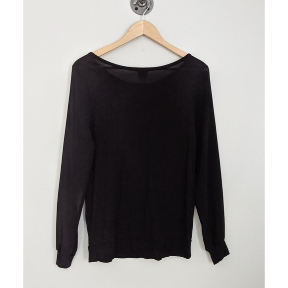 Haute Hippie Contrast Sleeve Long Sleeve Tee - Picture 4 of 8